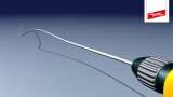 How to straighten aluminium conductors with a drilling machine
